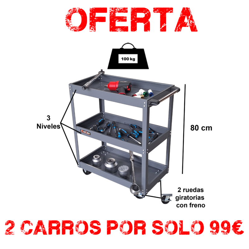 carro 3 niveles camarera