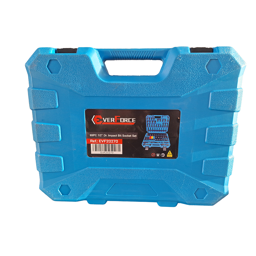 Juego de Llaves de Impacto 69 Piezas EVF20270 Everforce | Acero Cromo Vanadio - Imagen 3