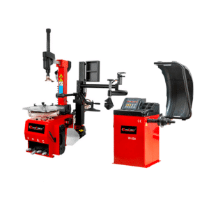 Pack Taller 10124B - Desmontadora automatica con triple brazo de ayuda y equilibradora