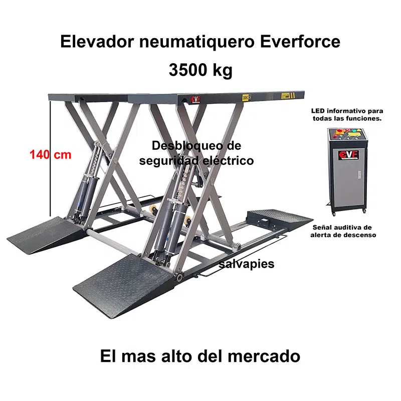 elevador neumatiquero everforce